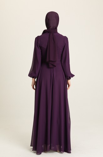 Purple İslamitische Avondjurk 5470-08