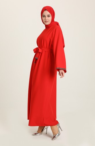 Vermilion Hijab Dress 3296-09