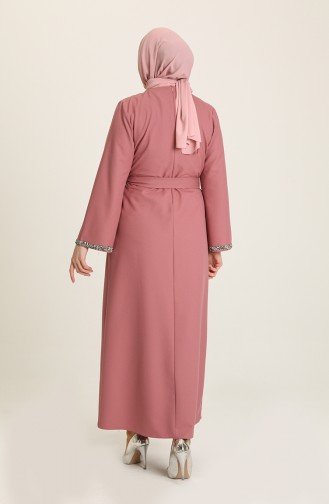 Dusty Rose Hijab Dress 3296-10