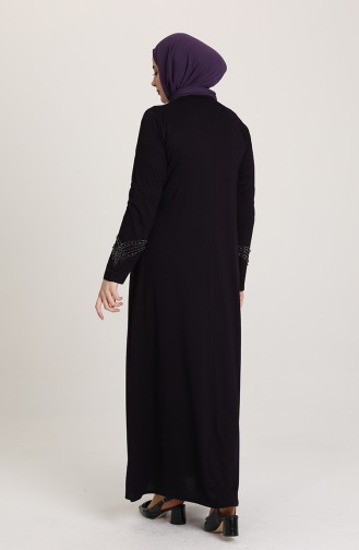 Plum Hijab Dress 0002-03