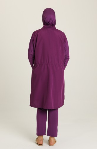 Aubergine Hijab Badeanzug 22400-04