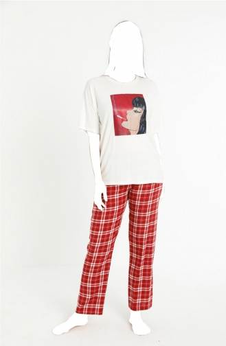 Claret Red Pajamas 4084-01