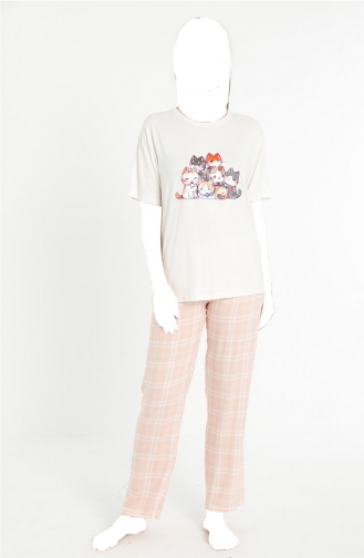 Lachsrosa Pyjama 4084-04