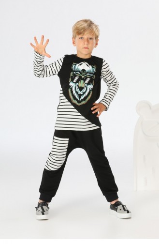 Vêtements Enfant Noir 21A1-010.Mix