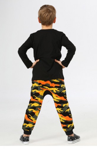Skate Camouflage Harem Pantolon Tshirt Takım Mix