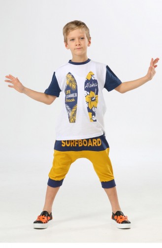 Mustard Children’s Clothing 22SUM-009.HARDAL-BEYAZ