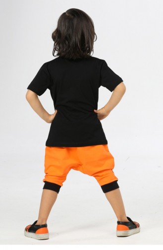 Orange Kinderkleding 22SUM-011.SİYAH-TURUNCU