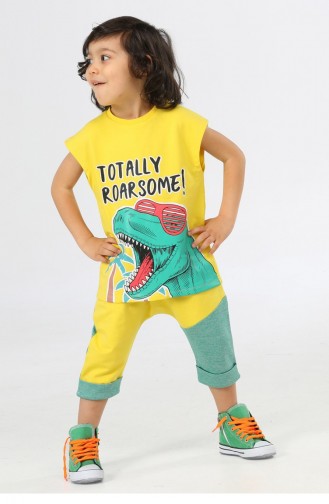Yellow Children’s Clothing 22SUM-017.YEŞİL-SARI