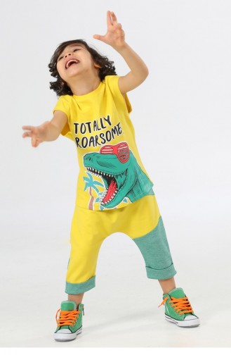Yellow Children’s Clothing 22SUM-017.YEŞİL-SARI