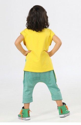 Vêtements Enfant Jaune 22SUM-017.YEŞİL-SARI