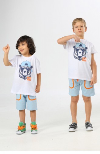White Children’s Clothing 22SUM-025.RENKLİ