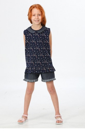 Vêtements Enfant Bleu Marine 22SUM-044.RENKLİ