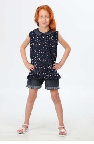 Vêtements Enfant Bleu Marine 22SUM-044.RENKLİ