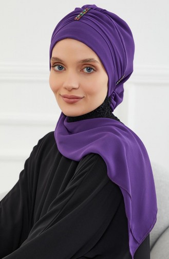 Purple Ready to wear Turban 58639