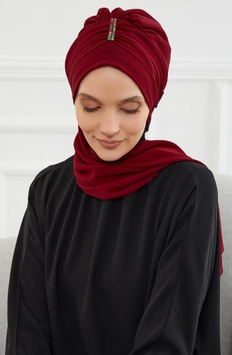 Claret Red Ready to Wear Turban 58646