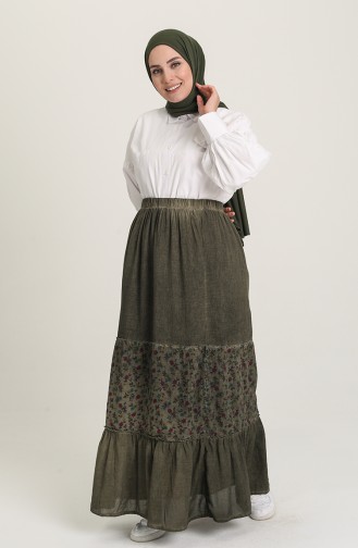 Khaki Skirt 2520-02