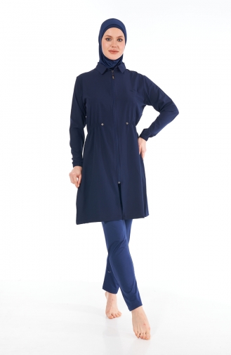 Navy Blue Swimsuit Hijab 22970-01