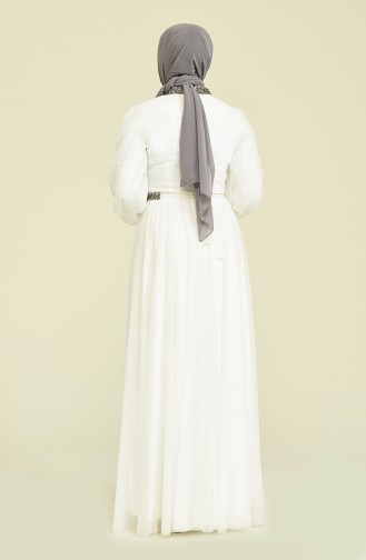 Habillé Hijab Blanc 5501-20