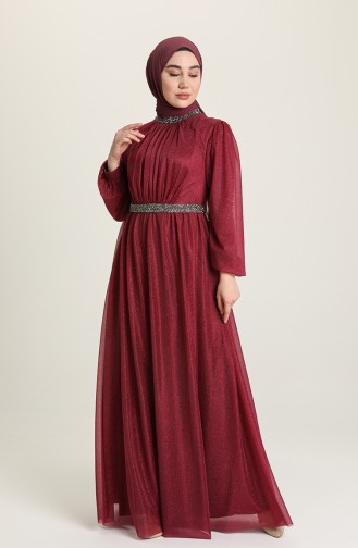 Habillé Hijab Plum Foncé 5501-22