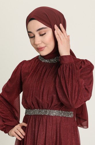 Habillé Hijab Bordeaux Foncé 5501-23