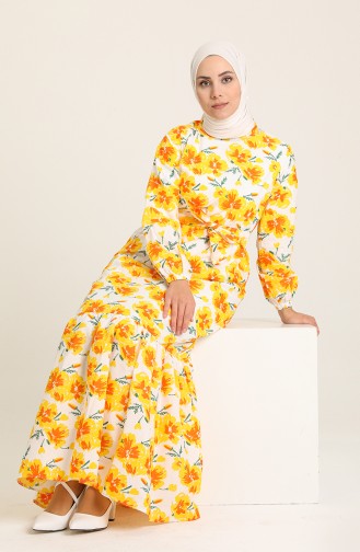 فستان أصفر 0125A-02