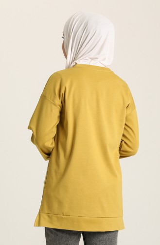 قميص رياضي أصفر خردل 10377-02