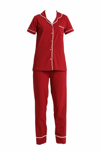 Claret red Pyjama 2183.Bordo