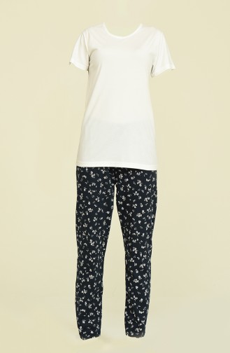 Naturfarbe Pyjama 2924.Ekru