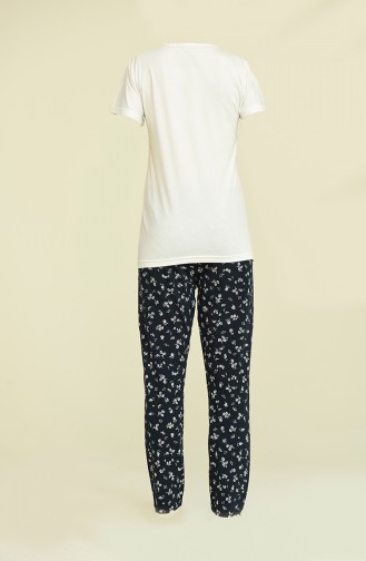 Naturfarbe Pyjama 2924.Ekru