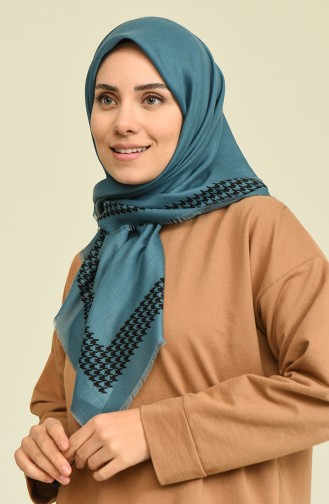 وشاح أزرق زيتي 13177-11