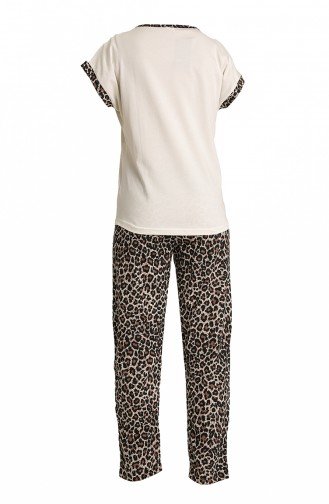 Braun Pyjama 2830.Kahve - Leopar