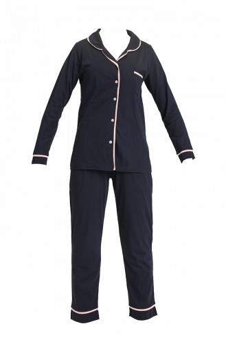 Navy Blue Pajamas 2713-01