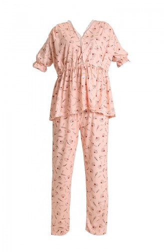 Lachsrosa Pyjama 3018.Somon