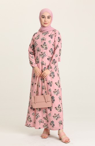 Powder Hijab Dress 1775-03