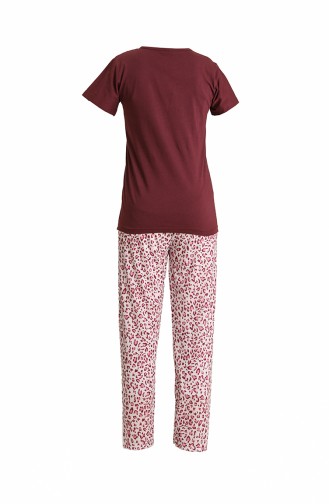 Claret Red Pajamas 2922.Bordo