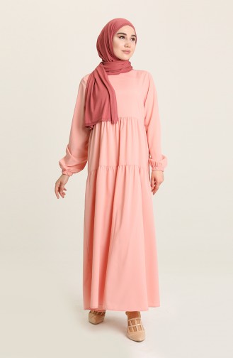 Powder Hijab Dress 1764-11