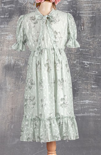 Robe Enfant Vert eau 2263D-03