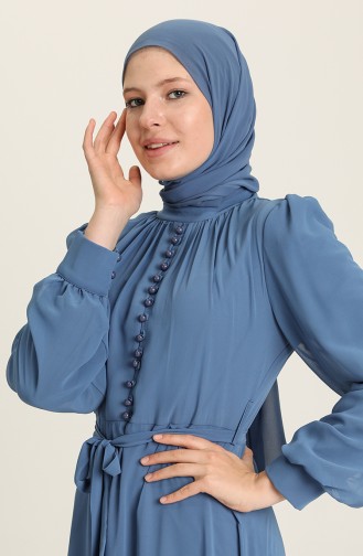 Habillé Hijab Indigo 5695-03