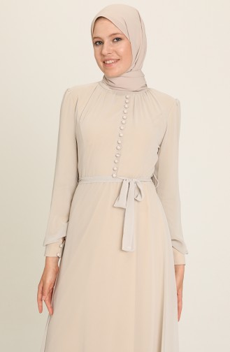 Habillé Hijab Beige 5695-05