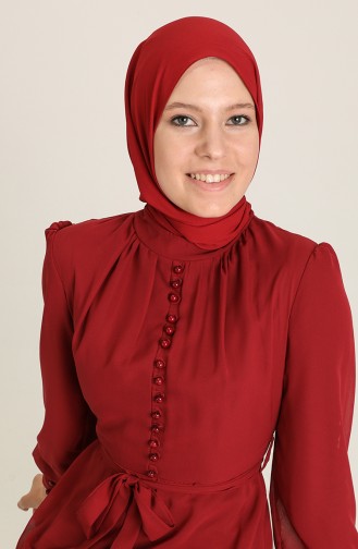 Habillé Hijab Bordeaux 5695-08