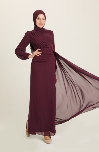 Zwetschge Hijab-Abendkleider 5711-04