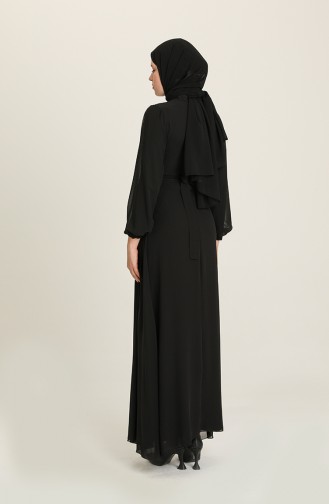 Schwarz Hijab-Abendkleider 5711-05