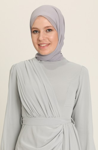 Habillé Hijab Gris 5711-10