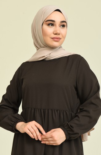 Braun Hijab Kleider 1764-01