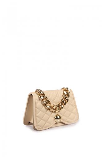 Beige Schultertasche 81Z-03