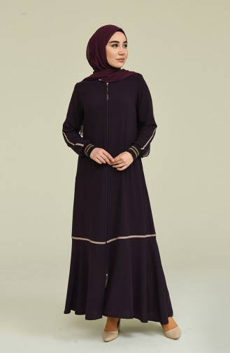 Plum Abaya 3002-02