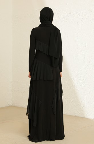 Weitgehendes Kleid  1026-01 Schwarz 1026-01