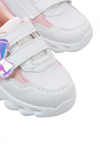 Cool Melek Işıklı Kız Çocuk Bebe Günlük Spor Ayakkabı Pembe