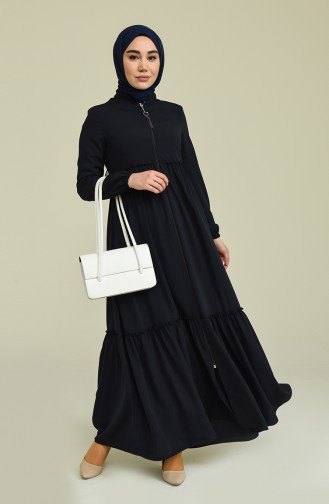 Dunkelblau Abayas 3000-02