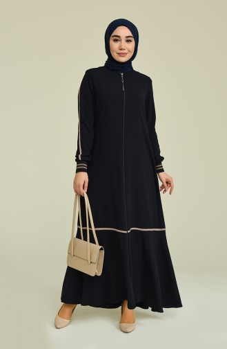 Abayas Bleu Marine 3002-04